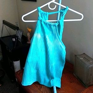 Tie in back summer tank